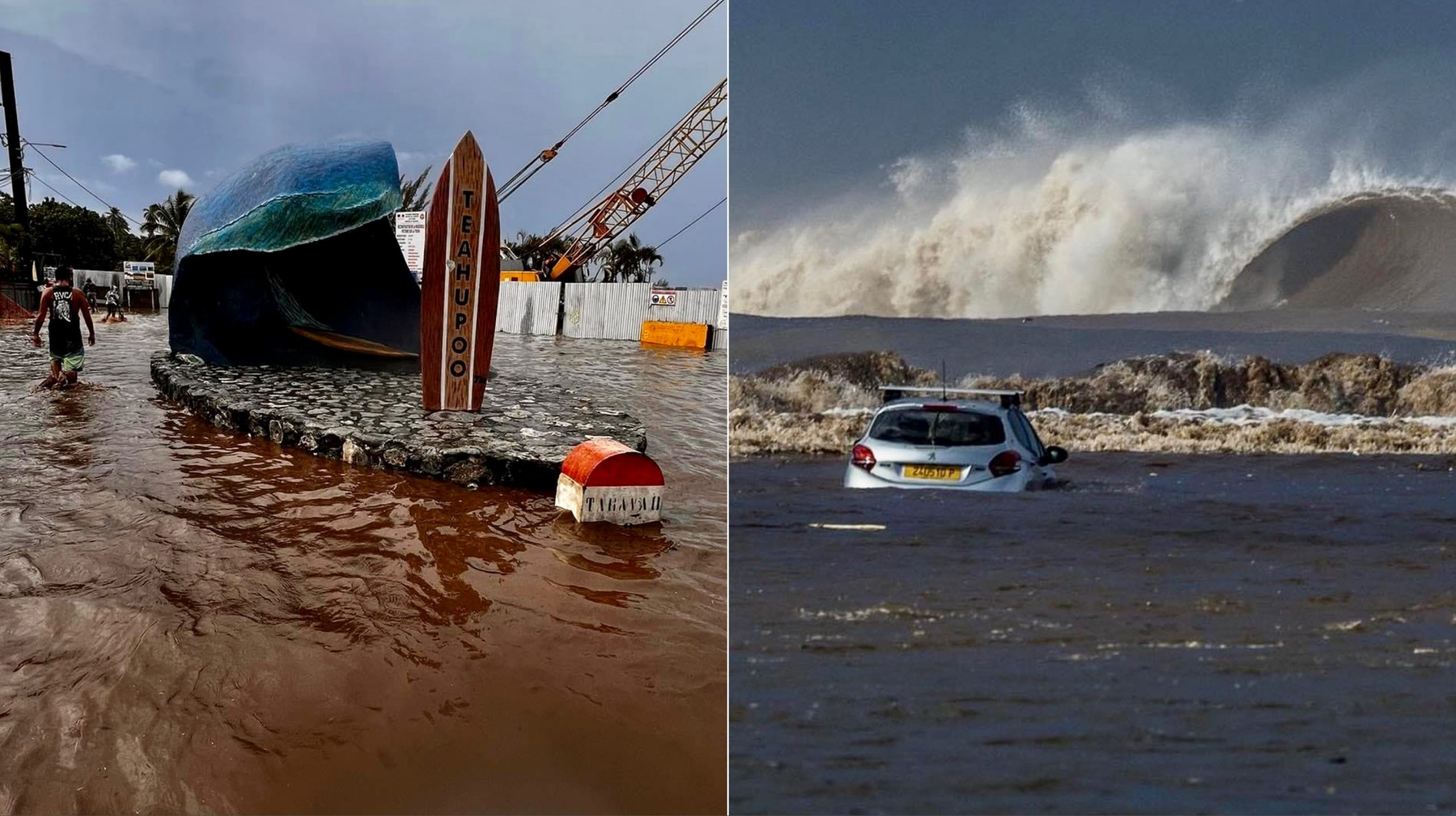 Graves inundaciones afectan a Teahupoo en la Polinesia Francesa