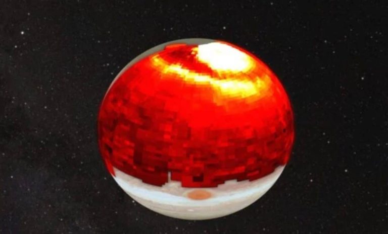 Una poderosa tormenta solar destroza el campo magnético de Júpiter provocando una temperatura inesperada de 500 °C.